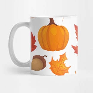 Fall Pumpkin Pattern Mug